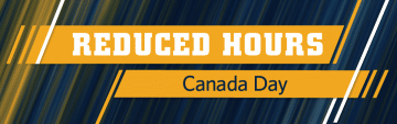 Reduced Hours for Canada Day